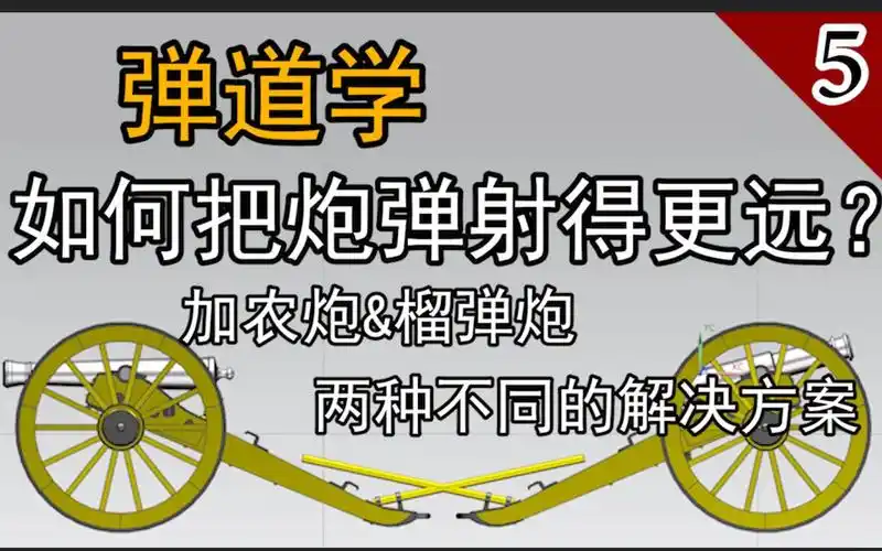 【弹道学】如何把炮弹射得更远?浅谈加农炮与榴弹炮的差异