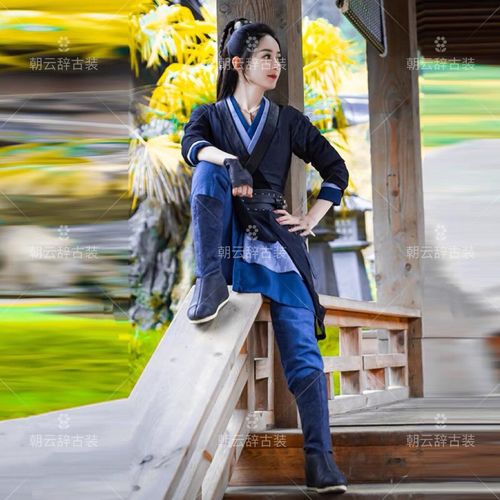 古装翡周翡赵丽颖同款汉服侠女剑客女士骑马民族服装