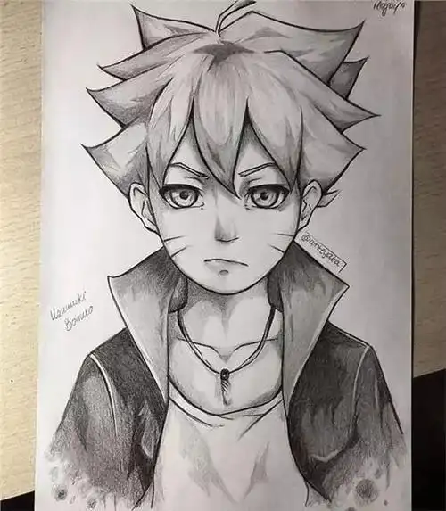 超级帅的一组火影忍者素描画