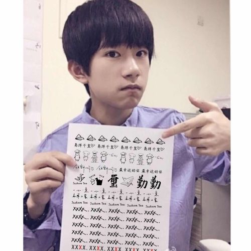 新款易烊千玺同款纹身贴纸xxxx千纸鹤 纹身贴手腕小鸟小红花 防水