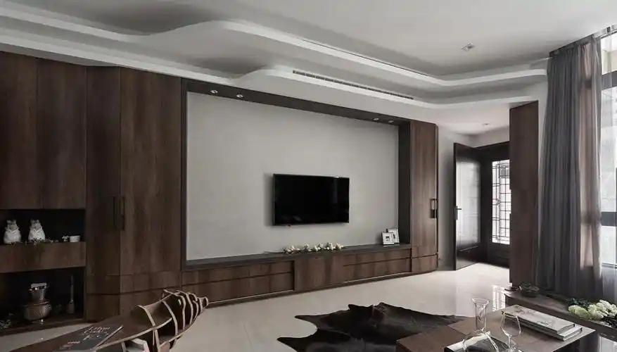 现代风格电视主墙装修效果图
