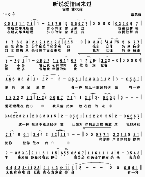 歌手林忆莲全部歌曲(香港女歌手林忆莲简谱)(23)