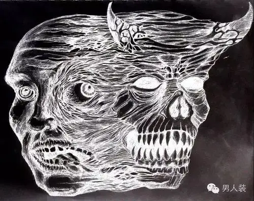 来自于画家埃德蒙·蒙瑟尔,他在20世纪初被认为患有精神分裂症