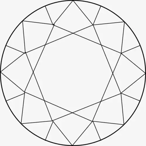 圆形手绘钻石图