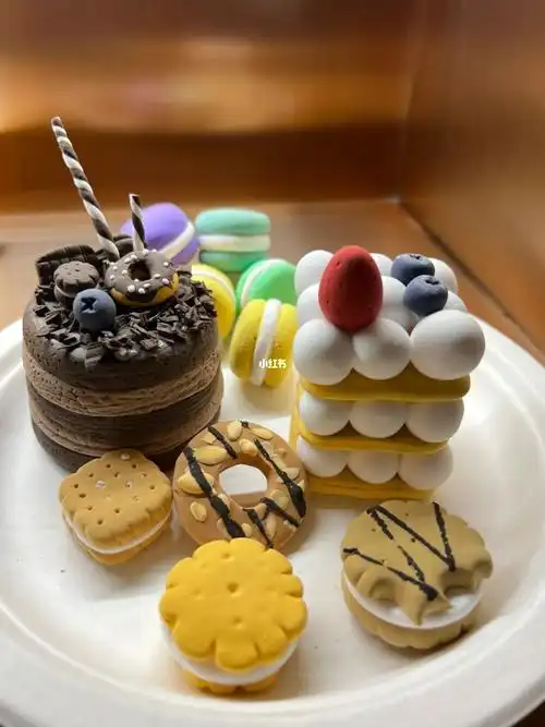 超轻粘土甜品玩泥巴的快乐