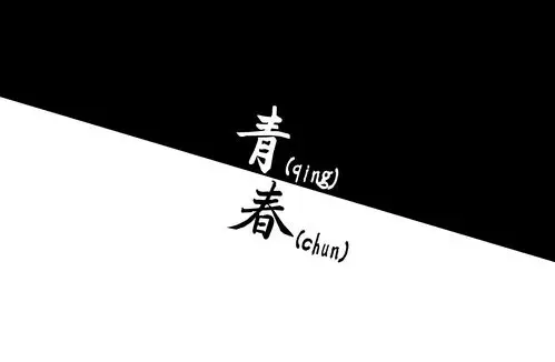 黑白桌面壁纸一张