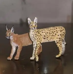 动物模型,牙膏姐gk作品薮猫和狞猫,小比例gk,无卡,单出薮