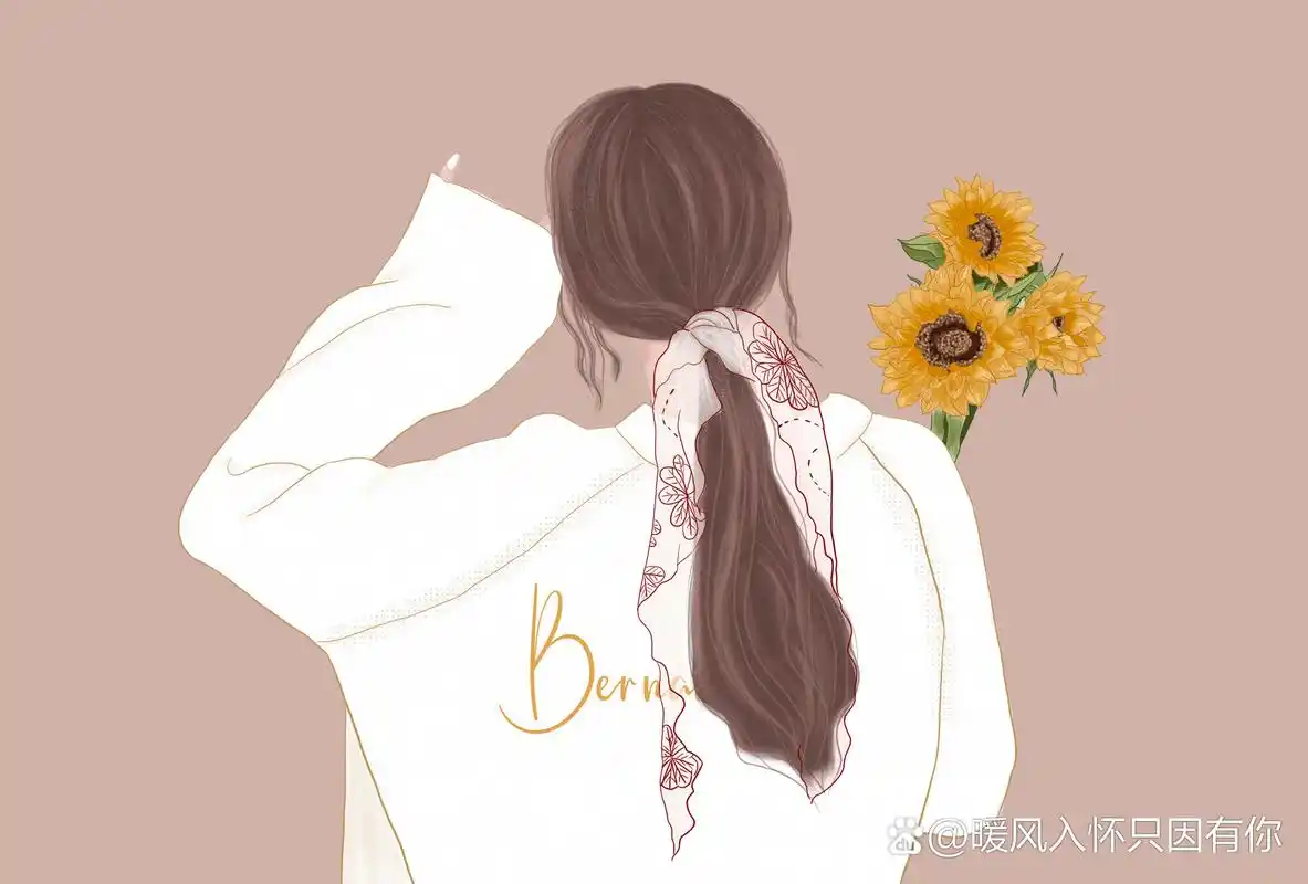 ps手绘02 | 女生背影头像来啦!