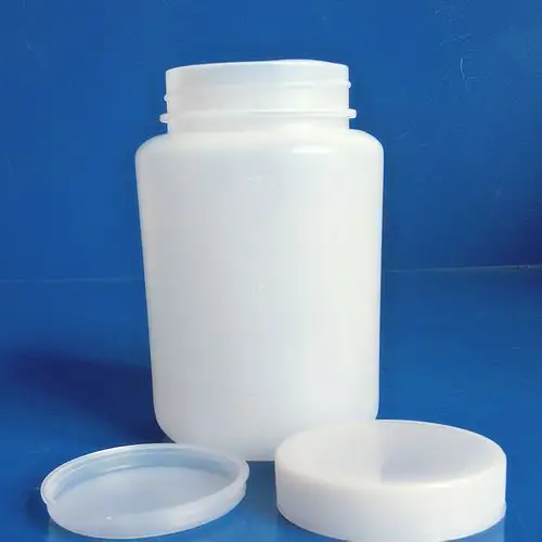 批发500mlpe半透明带内盖刻度瓶 大口塑料瓶 农药瓶 化工瓶