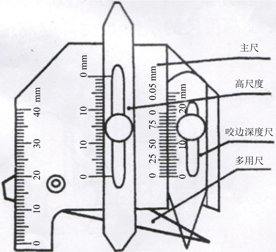 焊接尺咬边深度尺示