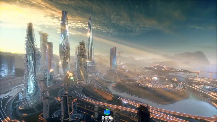 未来城市大数据可视化.虚拟旅游 虚拟城市