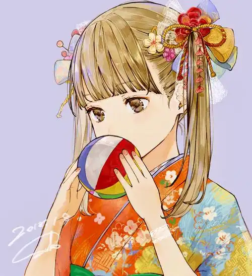 和服美人 二次元 pixiv