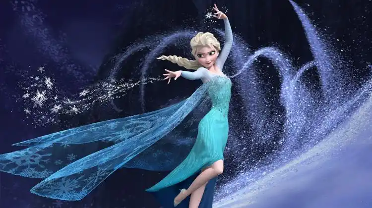 冰雪公主艾尔莎,唯美演绎奥斯卡最佳歌曲-英语趣配音