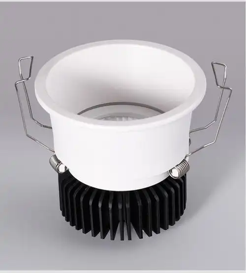 射灯led嵌入式深杯防眩cob窄边框店铺酒店洗墙灯客厅家用无主射灯白色