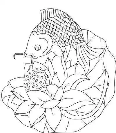 吉祥鱼的简笔画吉祥纹样图片简笔画寓意吉祥的花简笔画少儿简笔画凤凰