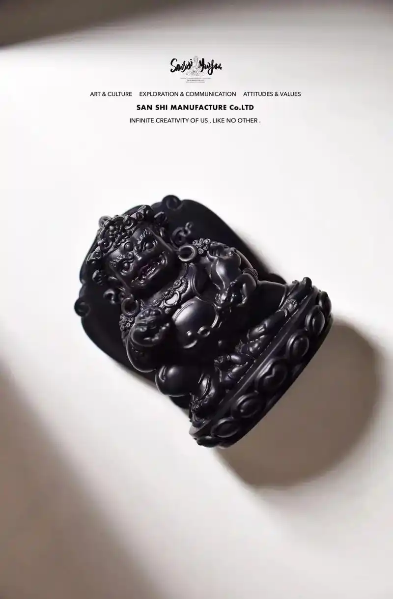 北派玉雕大师级作品 精工立体雕工 整身造像 开脸完美细节到位 双面