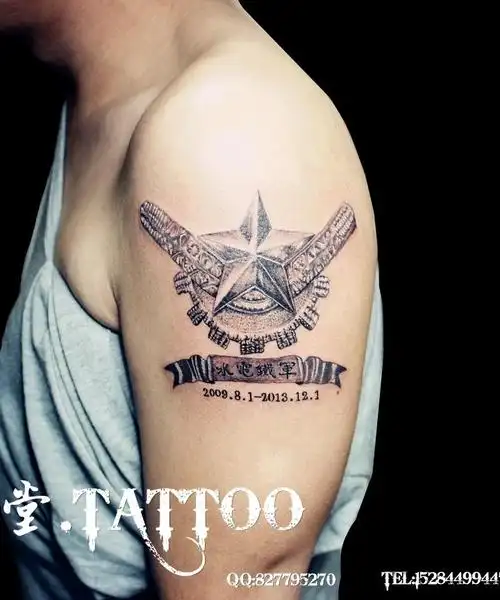 肩章_纹身图案手稿图片_allen的纹身作品集