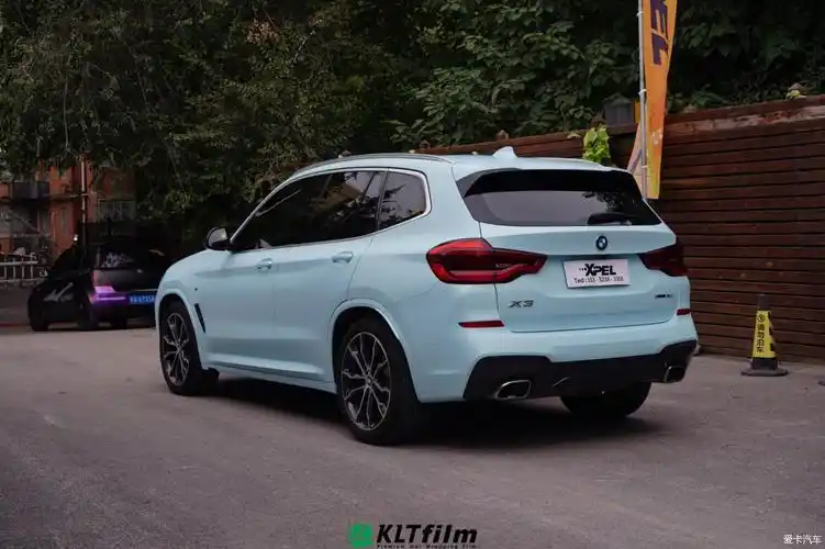 xpel西安直营店宝马x3改色冰雪蓝-爱卡汽车网论坛