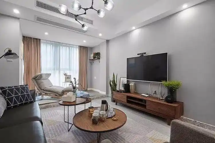 年轻人的电视墙这样简约大方你家客厅就该这样布置