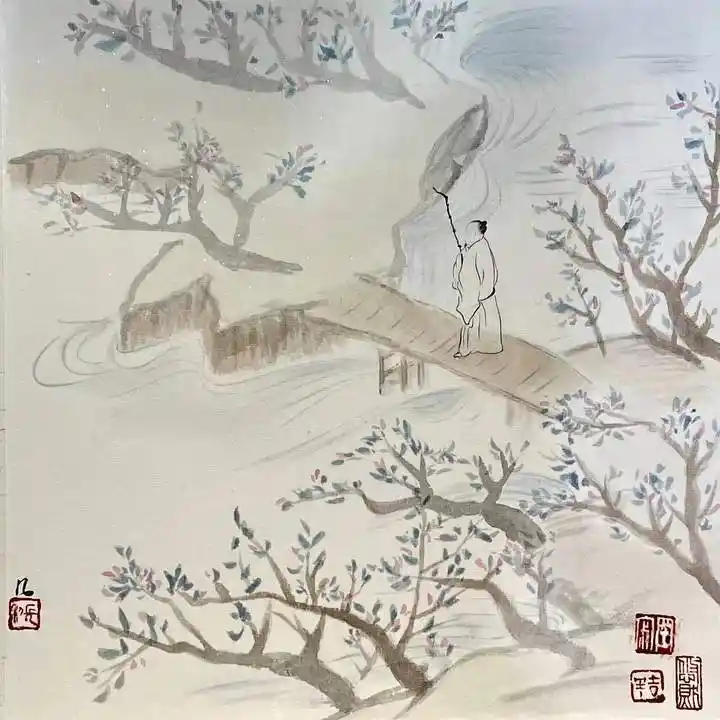 诗情画语 | 郭凡画作:《行香子》