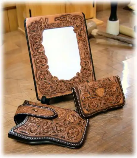 皮雕作品欣赏(日本)