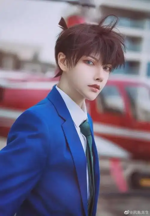 名侦探柯南工藤新一毛利兰cos由内而外散发着好看的气质