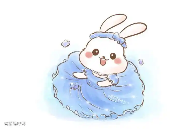 一组迪士尼公主版可爱兔子简笔画图片