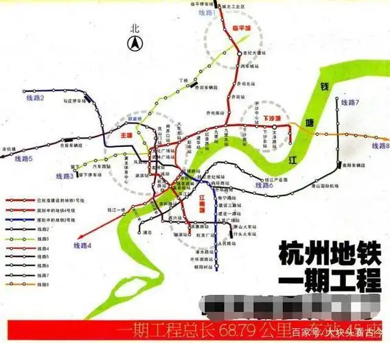 杭州地铁7号线年底开通:上城区～江干区～萧山区～钱塘新区