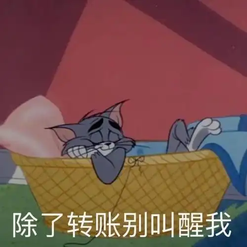 表情包除了转账别叫醒我