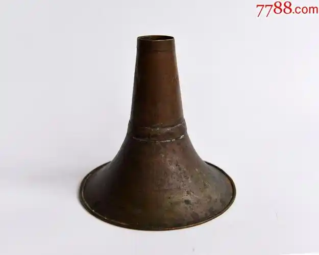 民国黄铜唢呐碗古董老唢呐纯手工唢呐碗纯铜唢呐配件老乐器