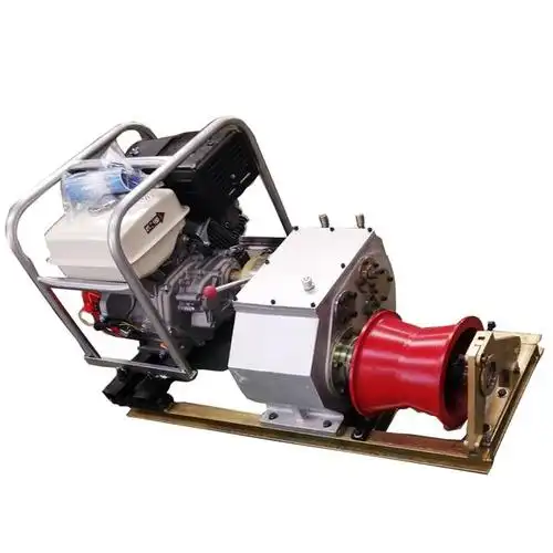 机动绞磨在电力施工放线中起到什么用途