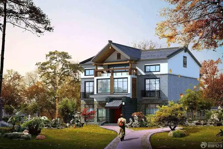 2020乡村别墅中式仿古装修设计图纸