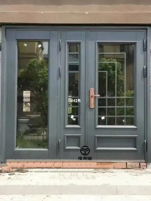 锌合金玻璃入户大门
