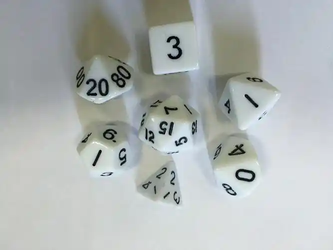 龙与地下城dnd开天辟地魔兽桌游7粒实色色子骰子