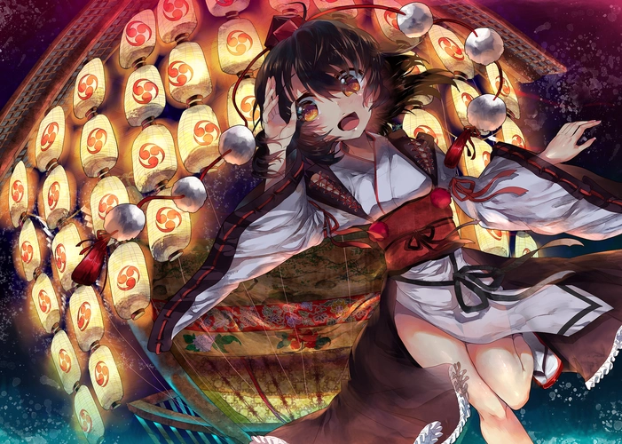 壁纸,高清壁纸人物,张开嘴,美腿,动漫,动漫本子,东方,动漫女孩,灯笼