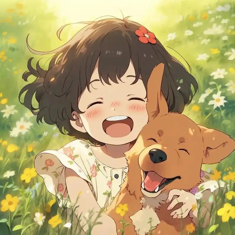 超治愈的动漫女生狗狗头像来咯#漫画头像 #二次元# - 抖音