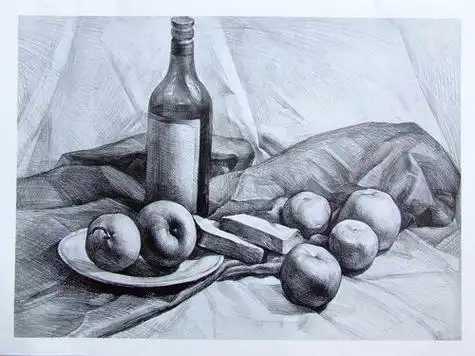 静物素描画 静物素描画图片大全
