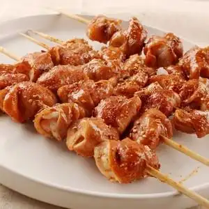 卤烤猪大肠串商用肥肠串户外烧烤油炸铁板食材卤大肠半成品20串