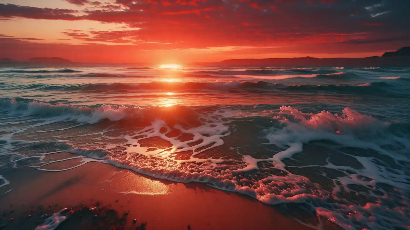 试试这些绝美的红色夕阳壁纸吧!