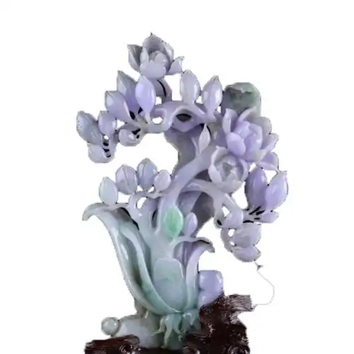 【源头好货-四会】李光权工作室作品 糯种紫罗兰兰花 2.26kg