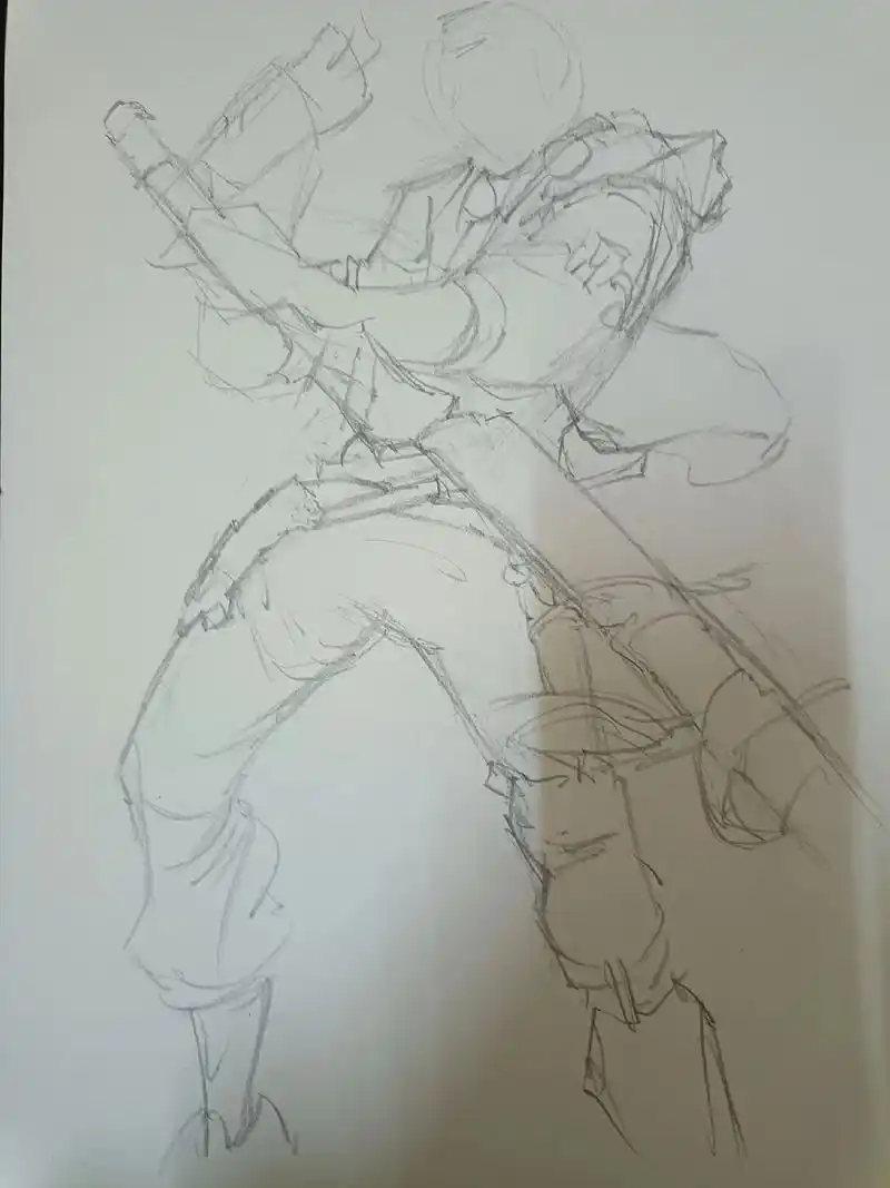 手绘 #速写 #镇魂街 #曹 - 抖音