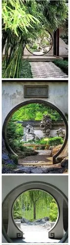 建筑视觉 | 月洞门,一轮开在墙上的满月