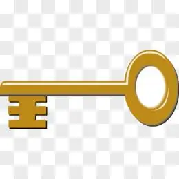 卡通钥匙矢量图