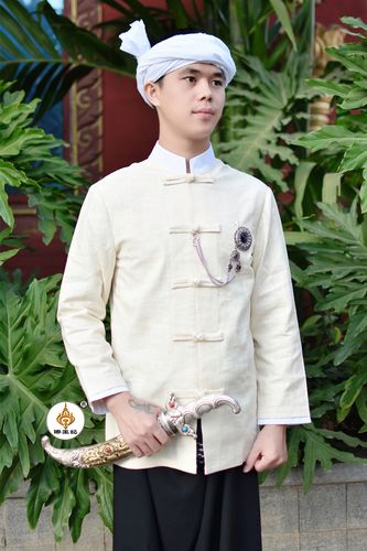 傣王妃服饰傣族泰国传统复古近代服装男节日服其他民族服装