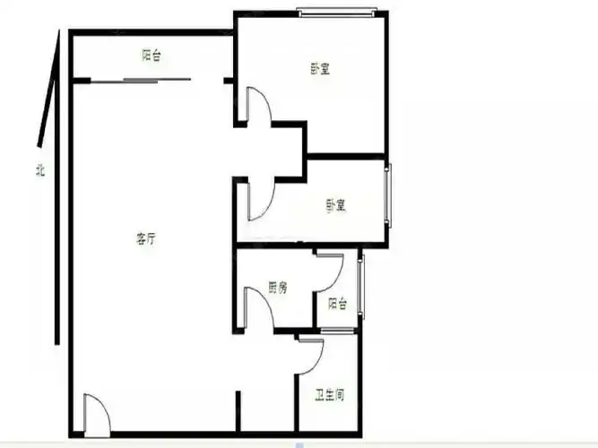 瑞东花园 2 房 80 方