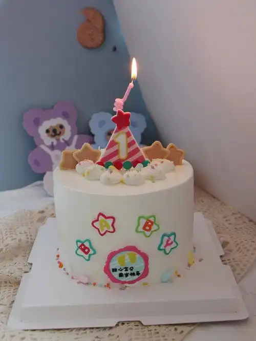 宝宝周岁蛋糕男孩女孩周岁一岁生日蛋糕