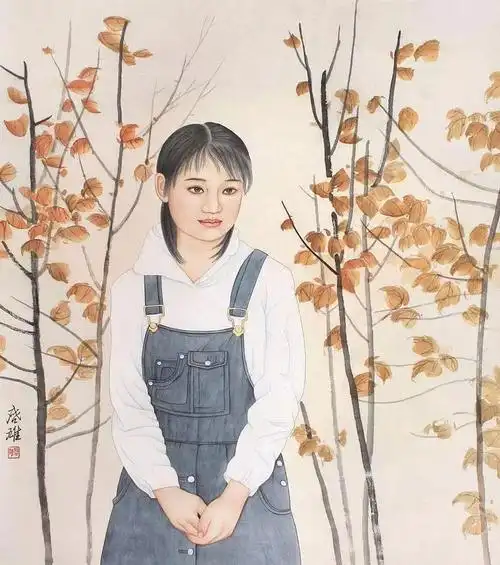 徐启雄现代工笔美人画的开拓者80幅