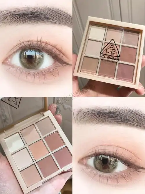 20配老婆礼物韩国3ce/三熹玉九宫格眼影盘9色干枯玫瑰overtake哑光九