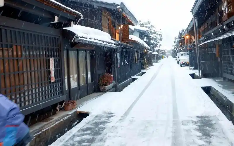 【超清日本】【岐阜县】【4k】飞驒高山的雪景