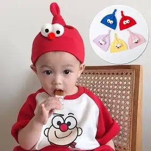 网红婴儿帽子可爱超萌春秋婴幼儿童帽秋款洋气时尚小孩帽子0-1岁